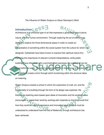 The Influence of Walter Gropius on Oscar Niemeyers Work