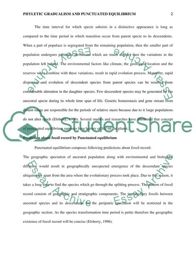 Explanations of Phyletic Gradualism and Punctuated Equilibrium