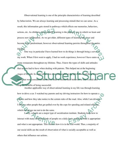 Learning using Observational Psychology