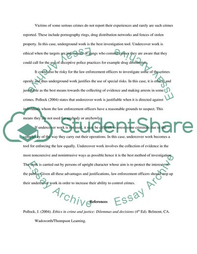 Undercover Operations