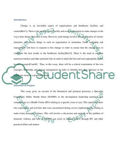 Specialist community public health nursing