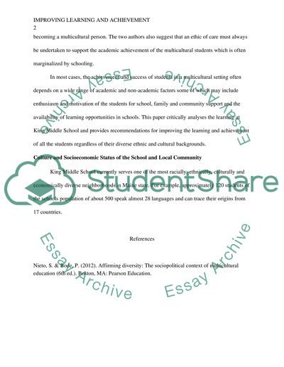 Improving Learning and Achievement