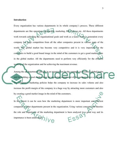 The Importance of Marketing Department in Companies