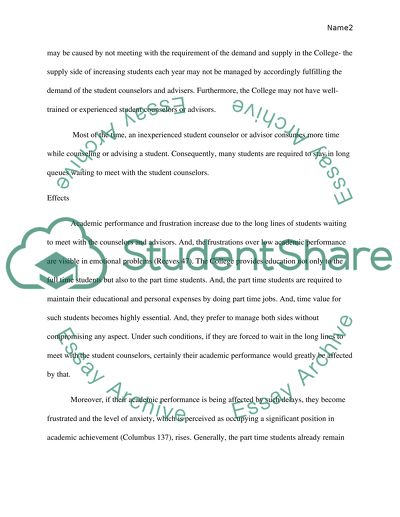 Meetings with the student counselors