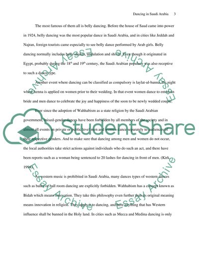 Dancing in Saudi Arabia