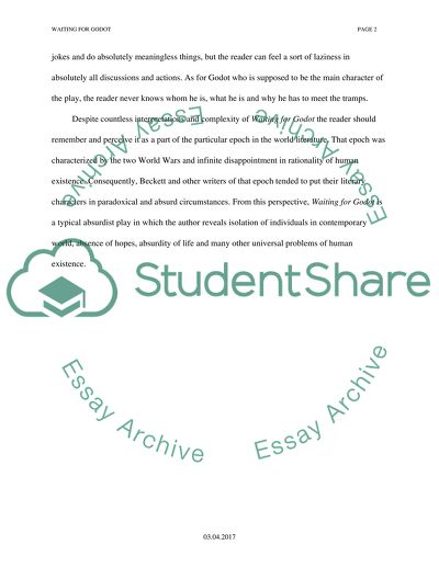 Waiting for Godot by Samuel Beckett