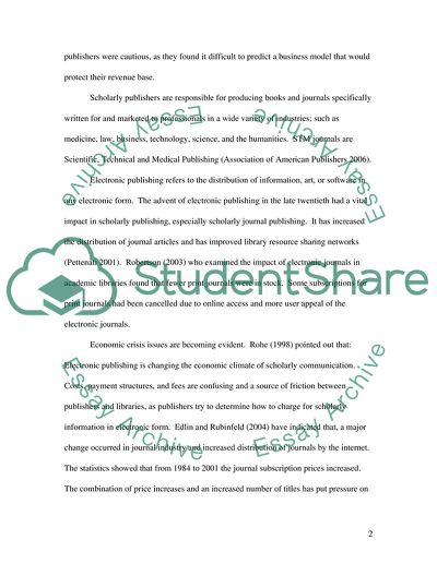 Electronic Publishing Marketing And Business Issues