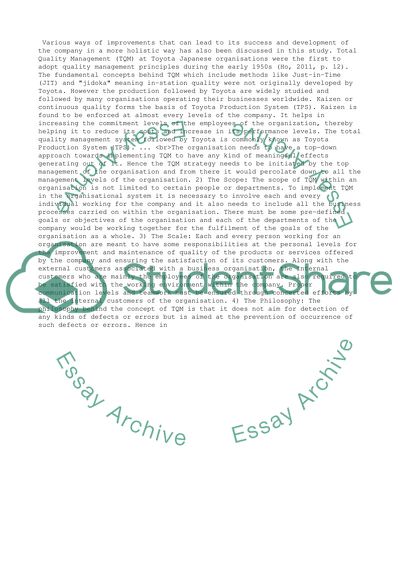 Total Quality Management