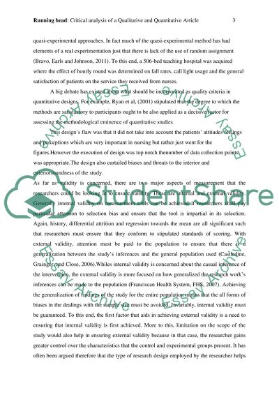 Critical analysis of Qualitative paper