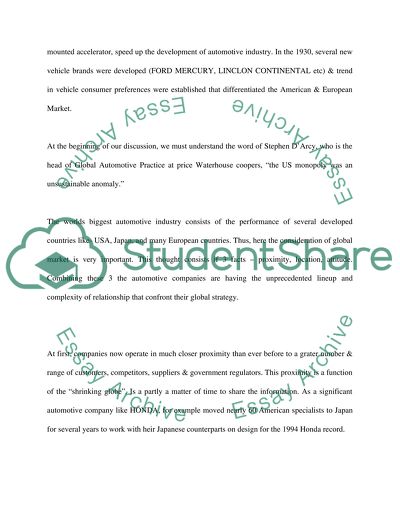 Environmental and Competitive Trends in the Automotive Industry