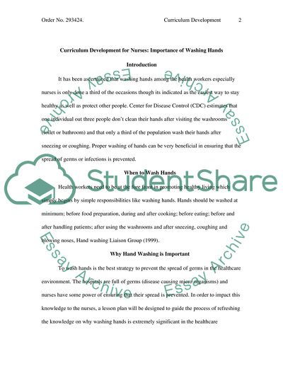 Importance of Washing Hands for Nurses