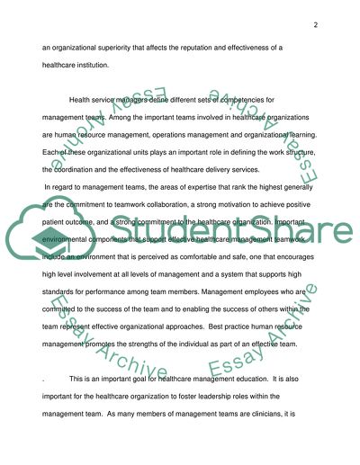 Health Care Administration