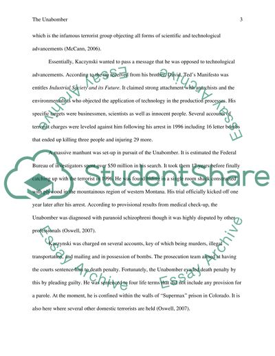 Unit VI project domestic terrorism