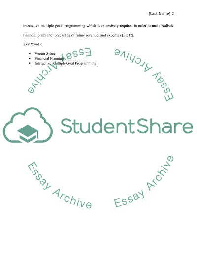 Current Trends in Matrix Analysis and its Application to Financial Planning