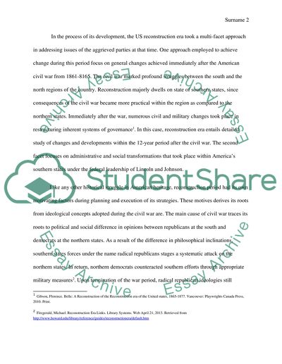 American Reconstruction Era