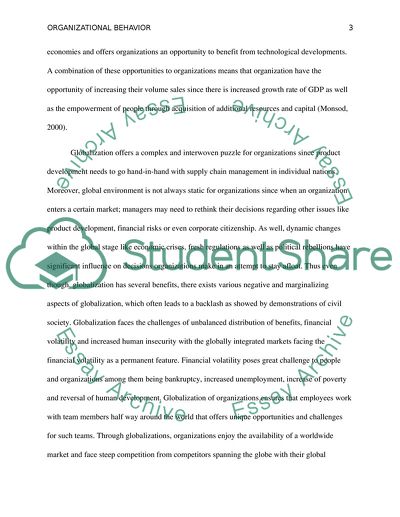 Organizational Behavior