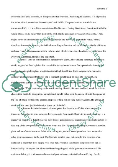 Socrates Views on Life and Death