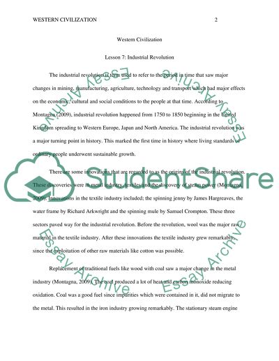 Western civilization. Industrial Revolution and Political Theories