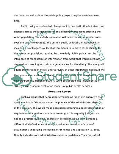 Investigation of Depression