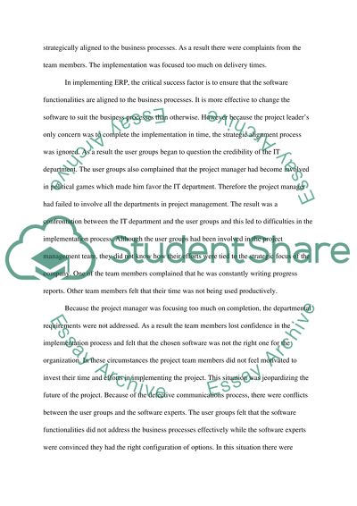 Implementation Case on Information Technology