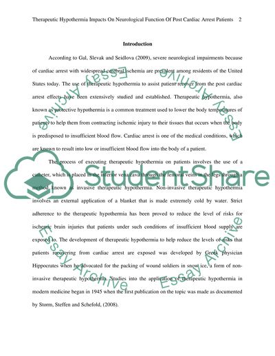 Therapeutic Hypothermia Impacts of Neurological Function of Post Cardiac Arrest Patients