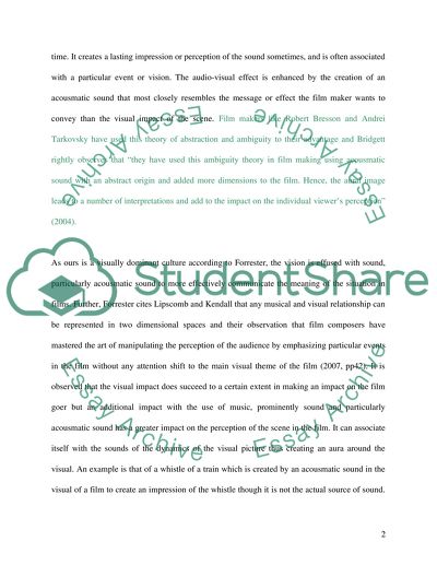 Acousmatic Sound in Films