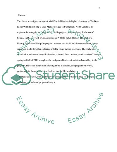 Wildlife Rehabilitation and Reciprocal Learning Theory