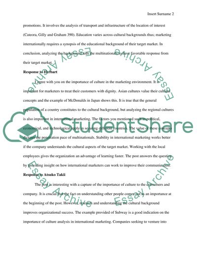 International Marketing Issues