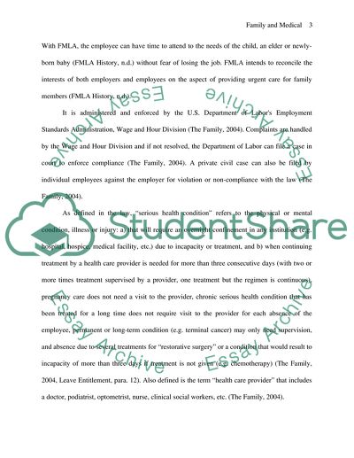 Family and Medical Leave Act