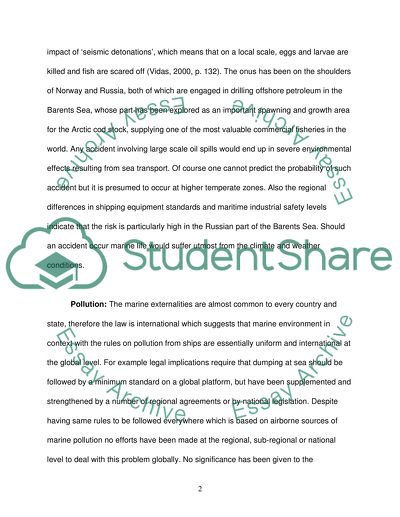 The Maritime Externalities