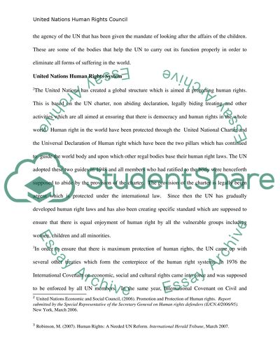 United Nations Human Rights Council