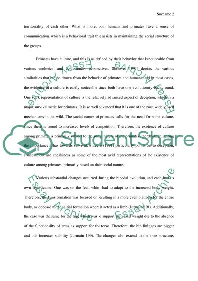 Changes Occurred During the Bipedal Evolution