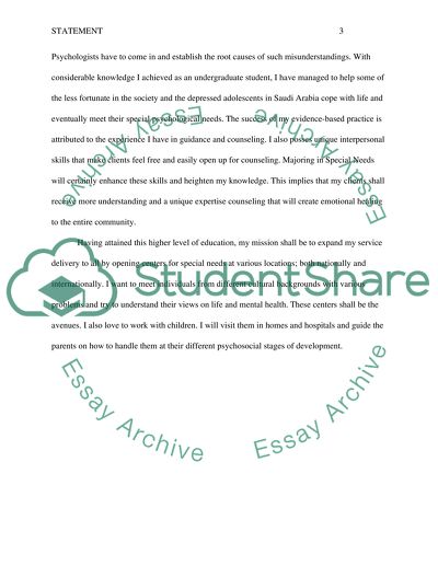 Statement of purpose