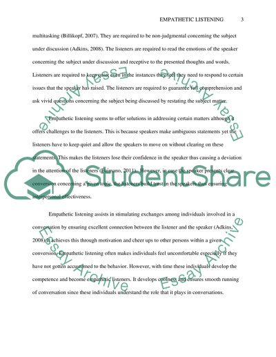 Empathetic Listening