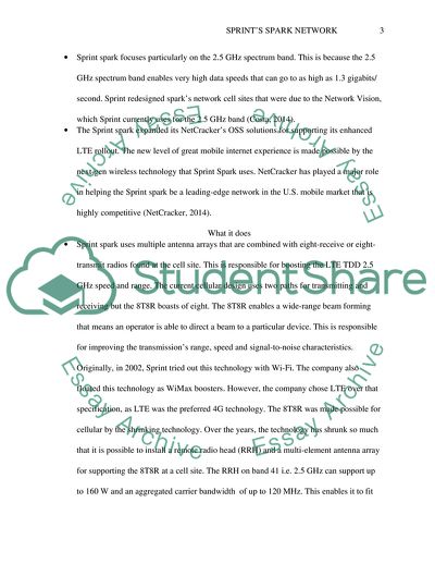 Sprint Spark as Very Powerful Long-Term Evolution Network