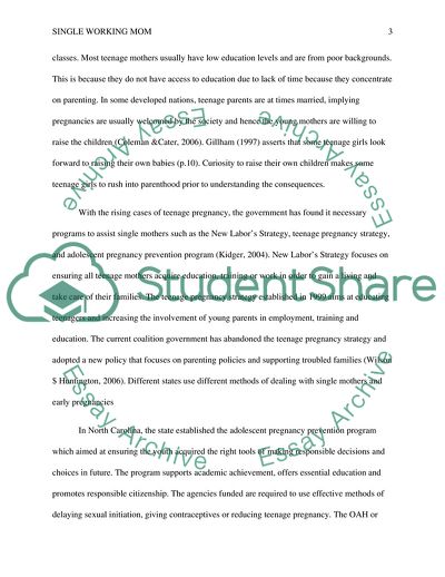 The Causes of Single Parenting the Effects and Methods of Curbing It