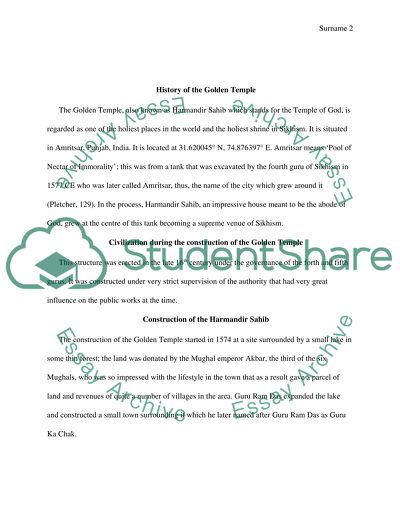 The Construction of the Golden Temple