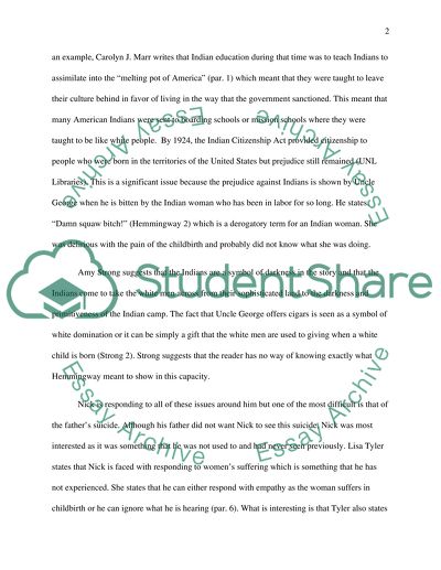 Hemmingways Indian Camp