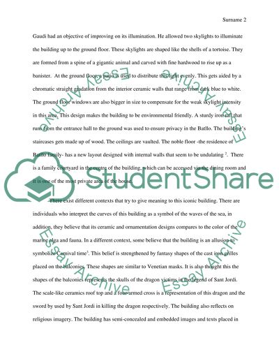 Research Paper on Antoni Gaudis Casa Batllo