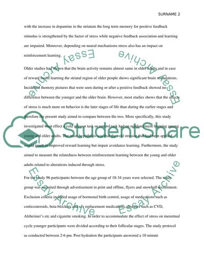 The Affect Stress on Learning