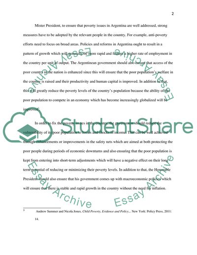 Policy brief on Poverty and Development in Argentina