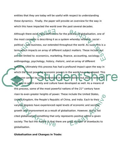 Attitudes toward Economic Globilsation