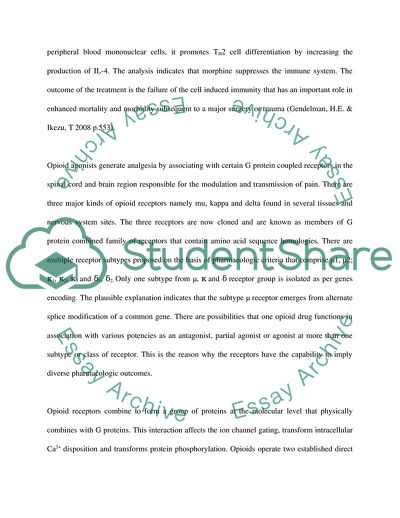 Opioid Receptors and Immune System