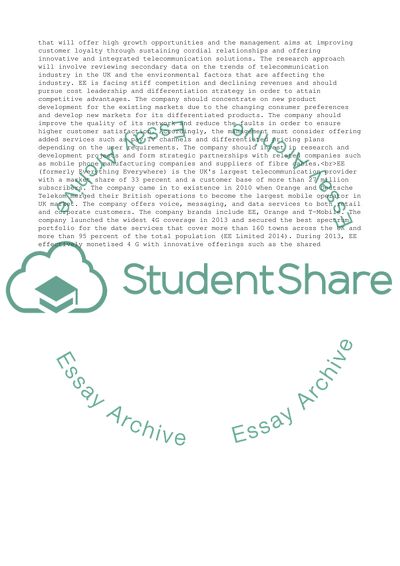 Strategic Review of Everything Everywhere Telecom