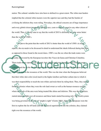 Transformation in the Past 500 Years