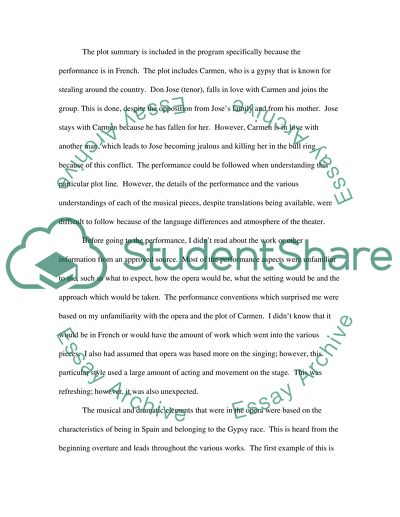 Opera Report-Carmen(Bizet)