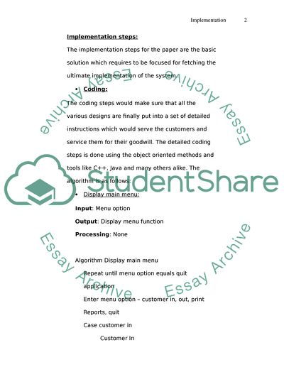 Fundamentals of Business Systems Development/Implementation Paper