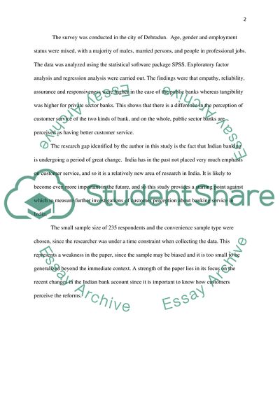 An Empirical Investigation of Perceptions of Customers About Quality of Services Offered Banks