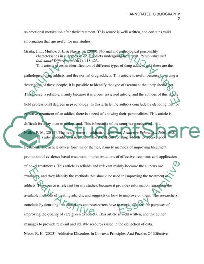 Annotated Bibliography