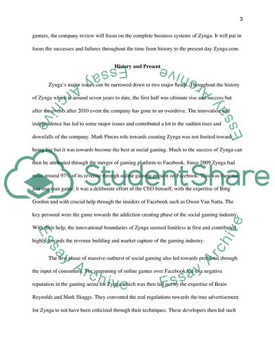 Zynga Inc Corporational Growth